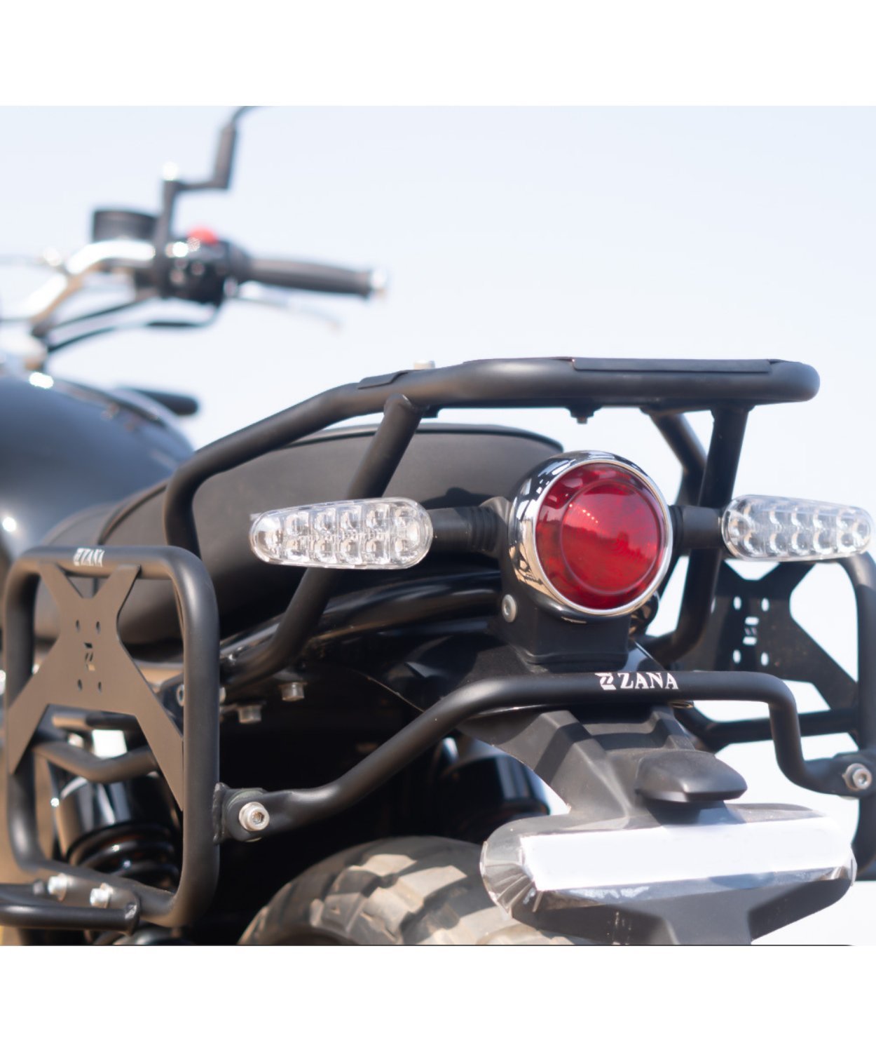 Zana Top Rack with W Plate for Bear 650 Compatible with Pillion Backrest - ZI-8542