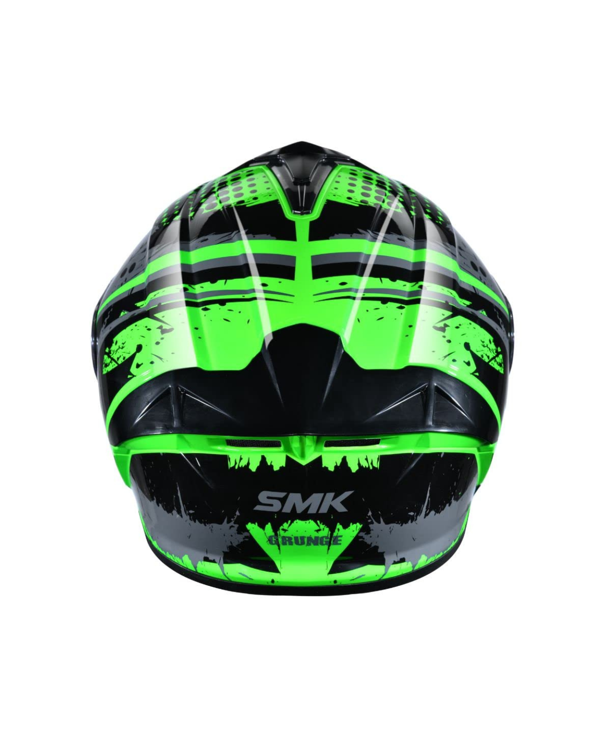 SMK Typhoon Grunge D Ring GL826 Black Green Helmet