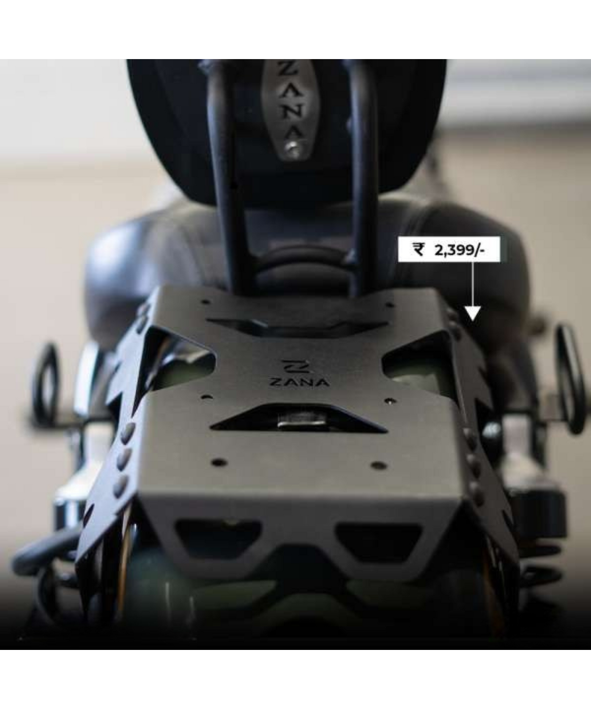 Zana Royal Enfield Super Meteor 650 Top Rack Sheet Metal Compatible with Backrest - ZI-8294 - Zana
