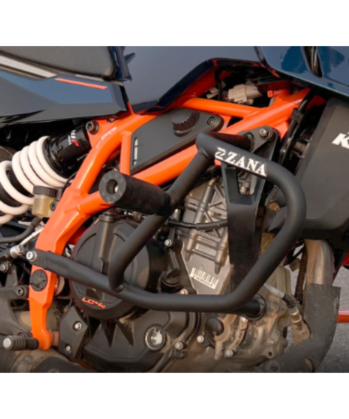 Zana Crash Guard With Slider Black For KTM Duke 390/250/200/390 Gen 3 - ZI-8408