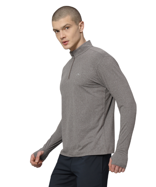 Reccy Men’s Nomadic Full Sleeves T Shirt - Pebble