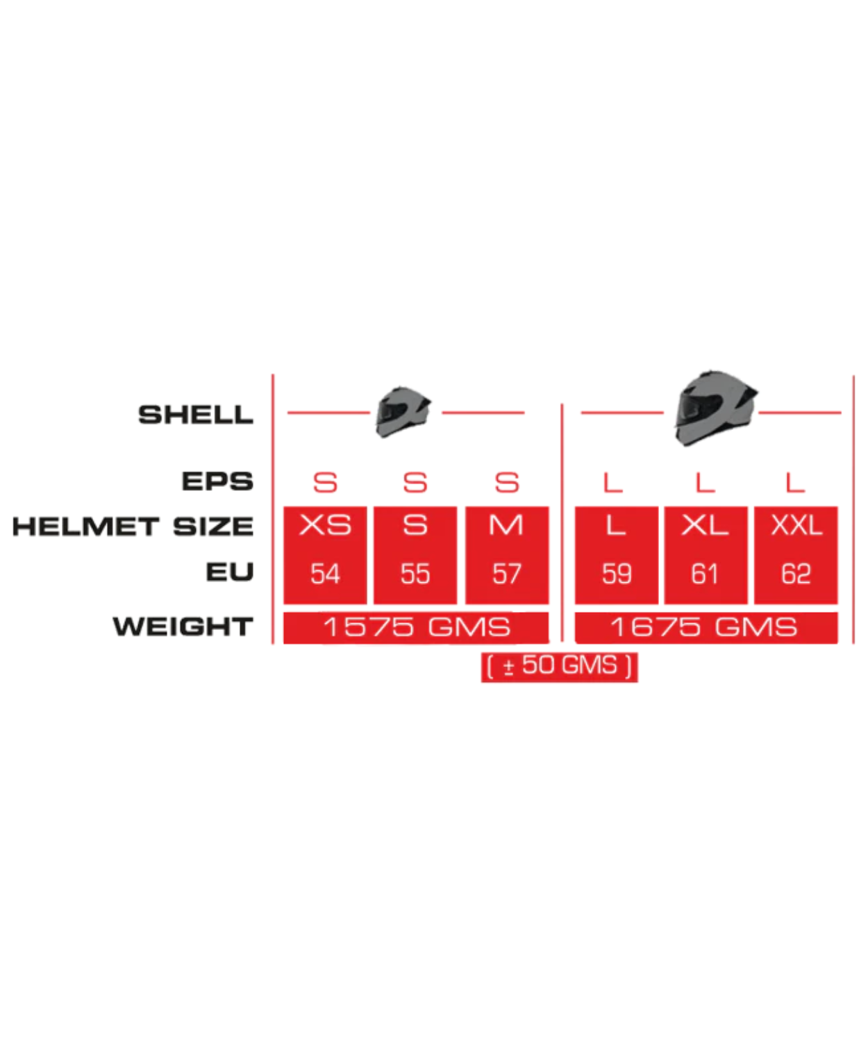 SMK Typhoon Sports Tourer GL231 Helmet - Gloss Black Red White