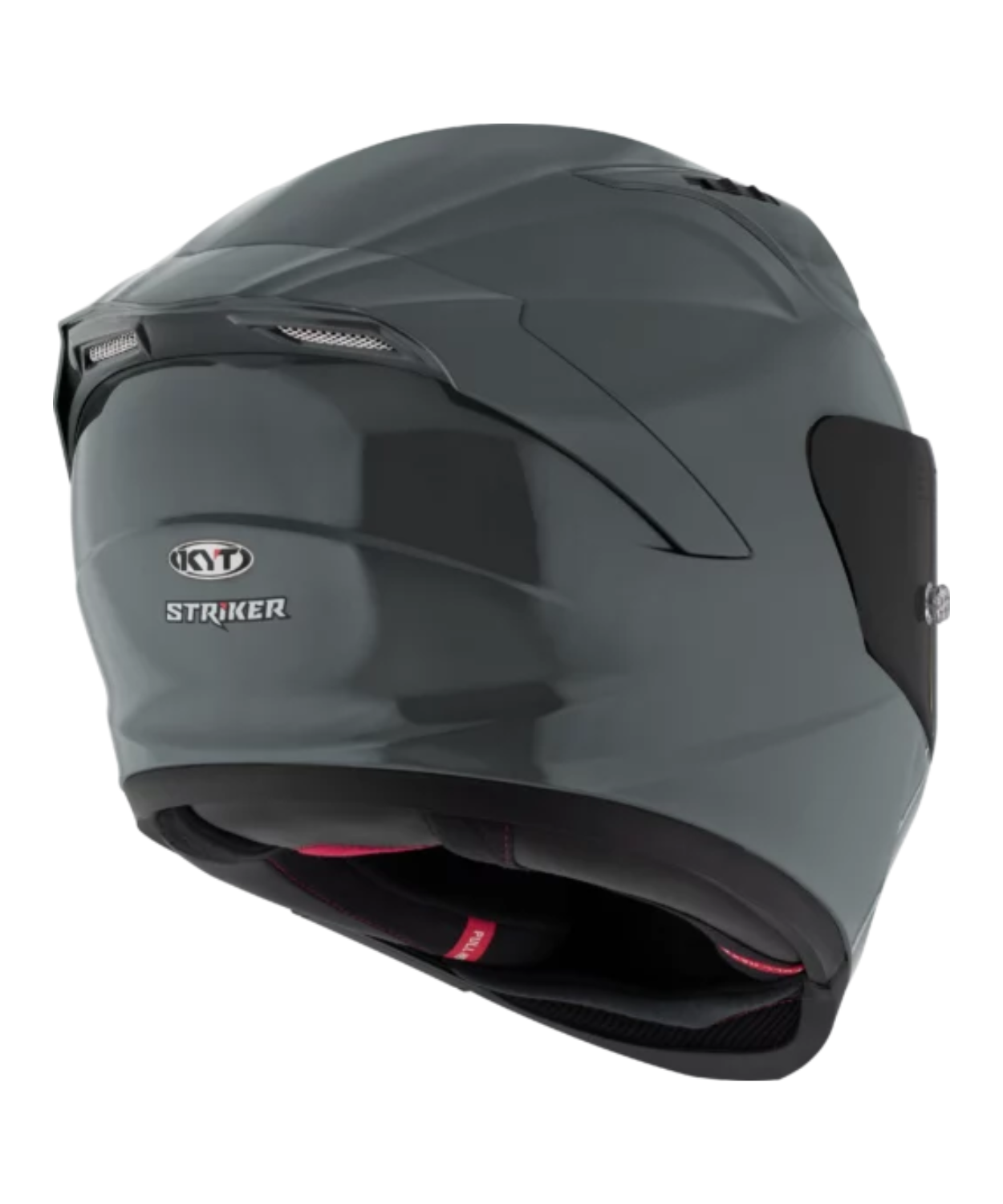 KYT Striker 2V Plain GRL Full Face Helmet - Gloss Grey