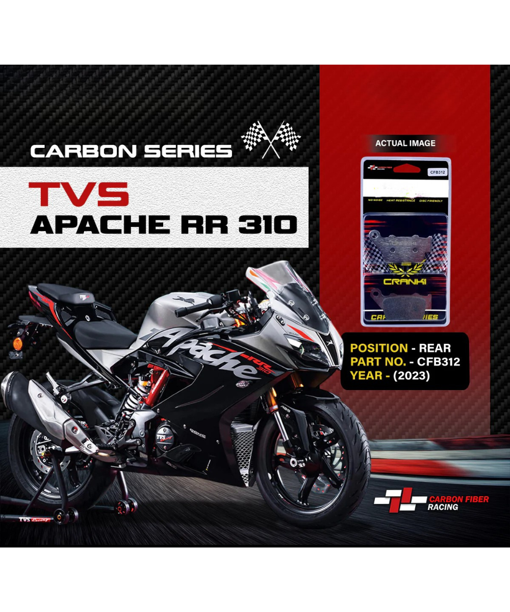 Crank1 Carbon Brake Pads for TVS Apache RR310 (2023)
