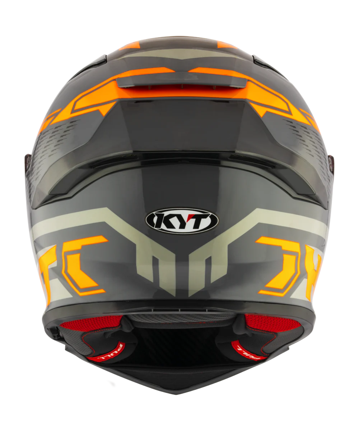 KYT R2R Pro Octane Full Face Helmet - Gloss Black Orange