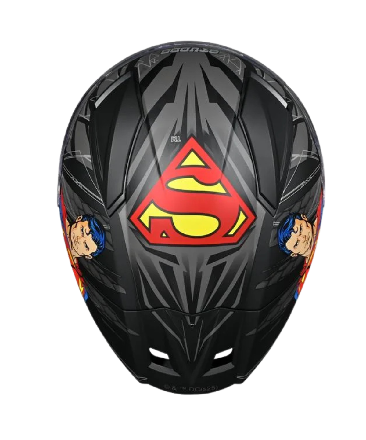 Studds Helios Superman Edition Graphics Helmet - Gloss Black Blue N1 - Studds