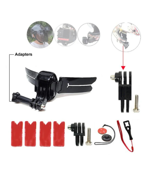 TUYU Universal Helmet Camera Mount Kit for GoPro Insta360 Action Cameras
