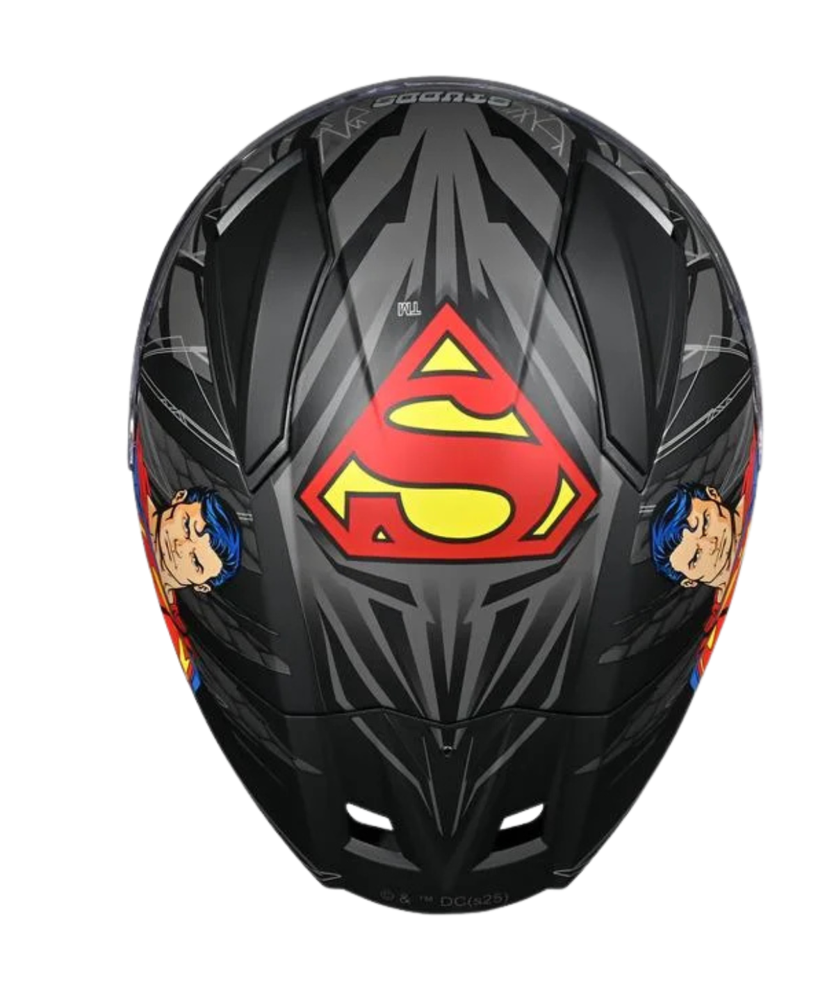Studds Helios Superman Edition Graphics Helmet - Matt Black Blue N1 - Studds