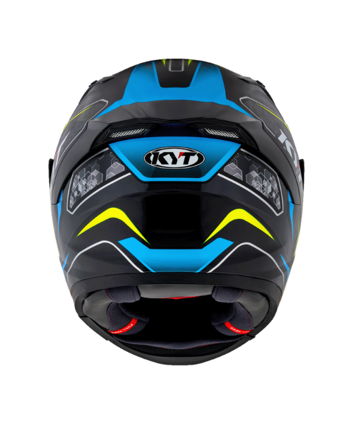 KYT Striker #01 Helmet - Gloss Black Blue - KYT Helmets