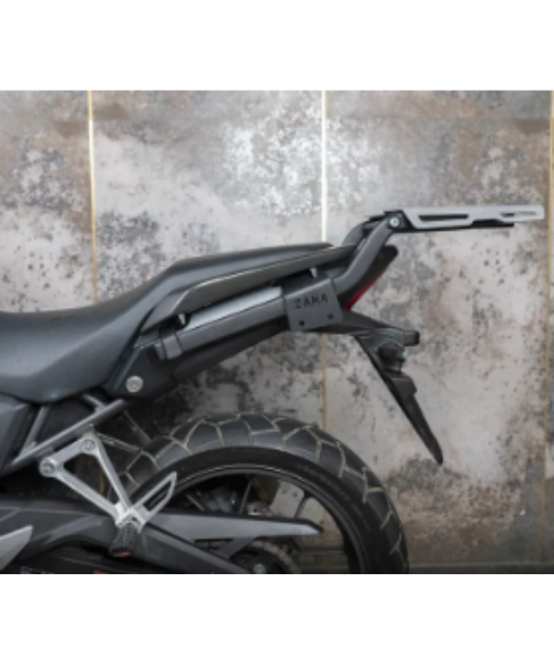 Zana Honda NX500 Aluminum Top Rack with Plate - Silver - ZI-8476 - Zana