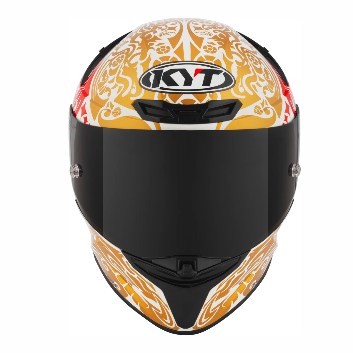 KYT TT-Revo Enea Bastianini Indonesia 2023 Replica Helmet - Gloss Pearl White - KYT Helmets