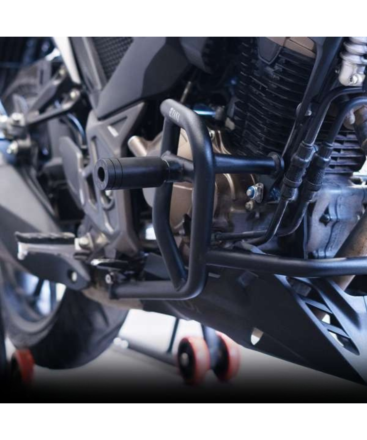 Zana Crash Guard with Slider Texture Matt Black Honda CB300F - ZI-8273