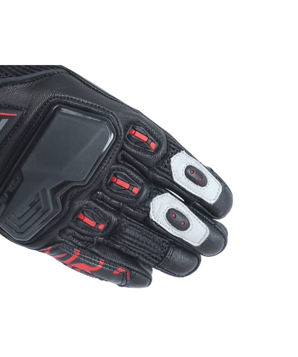 Solace Rover Long Riding Gloves - Black Red