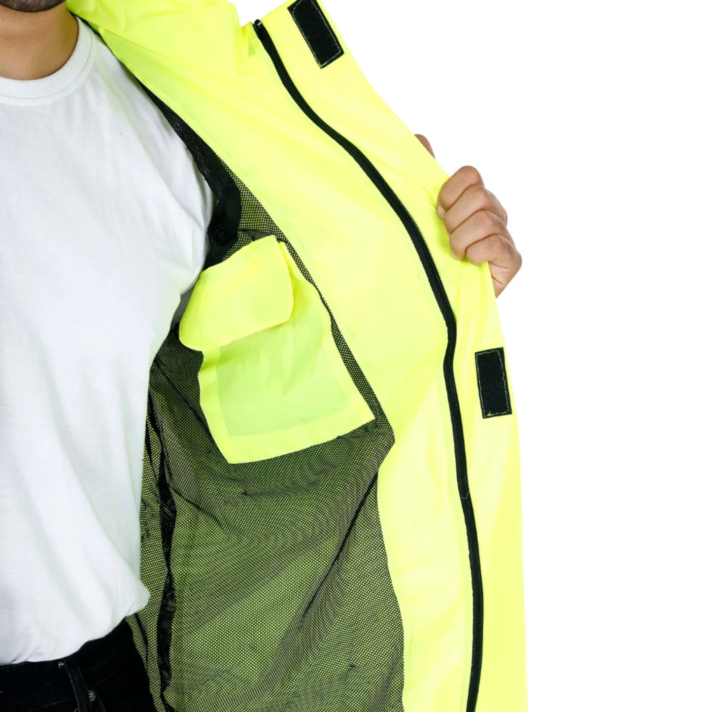 Raida Drymax 15K Rain Jacket - Hiviz Black