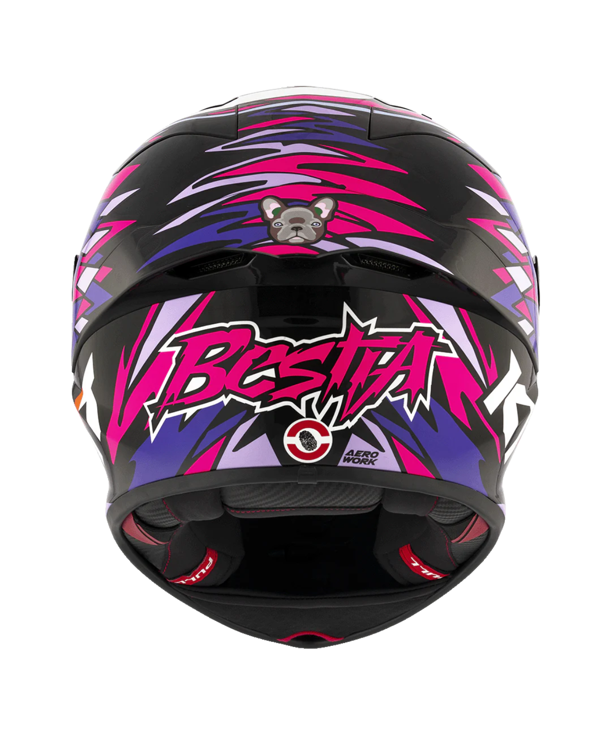 KYT Bastianini REP 2023 With Sponsor Carbon Fiber Helmet (ECE 22.06) - Gloss White Blue