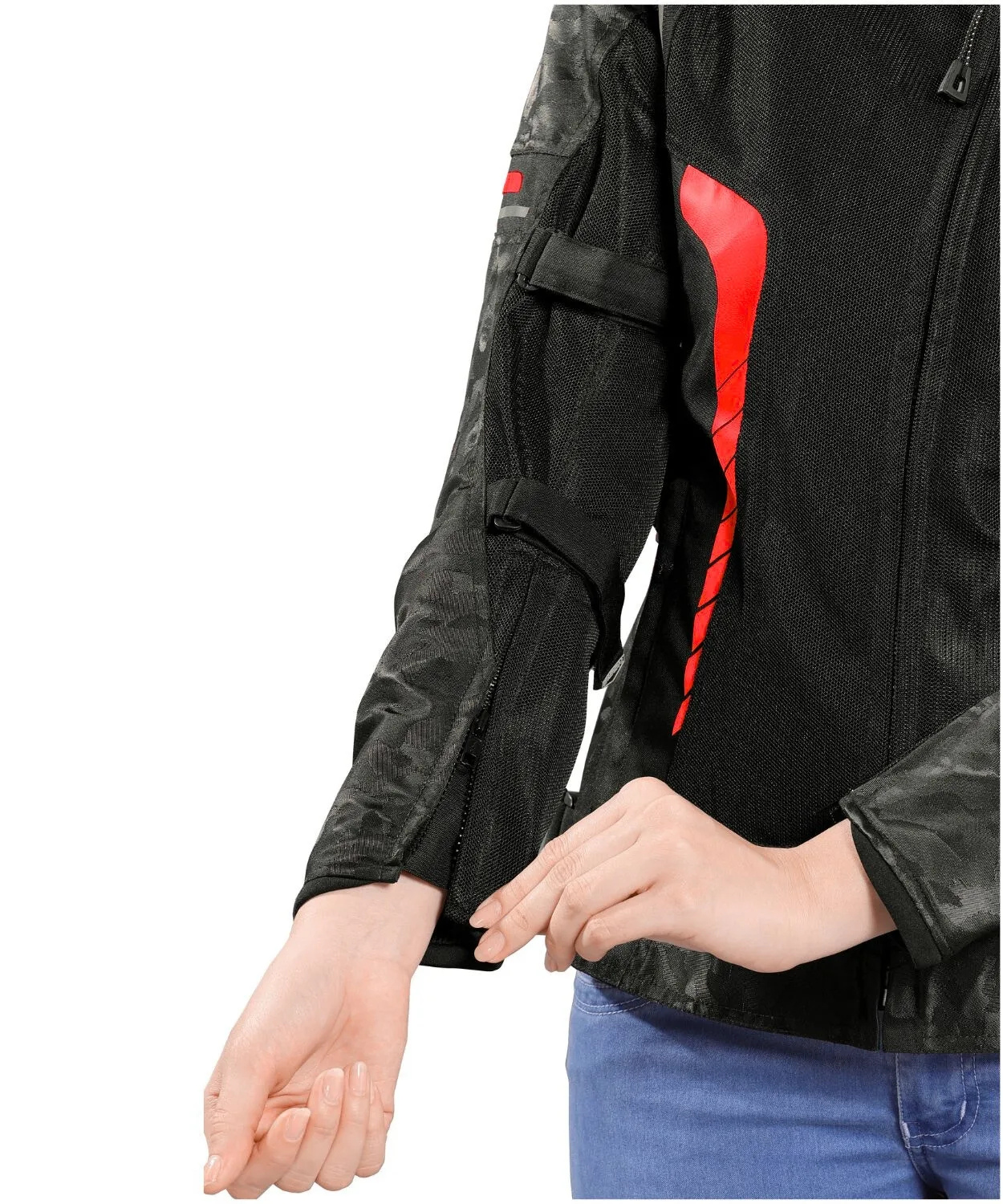Bison ProGear Phoenix Women Riding Jacket - Hi-Viz Red