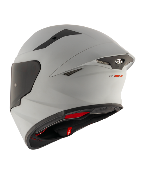 KYT TT-Revo Plain Helmet - Matt ASP Grey