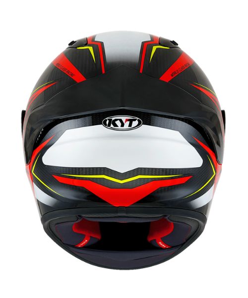KYT NZ Race Carbon Stride Helmet - Red White - KYT Helmets
