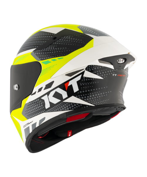 KYT TT-Revo Gear Helmet - Gloss Black Yellow