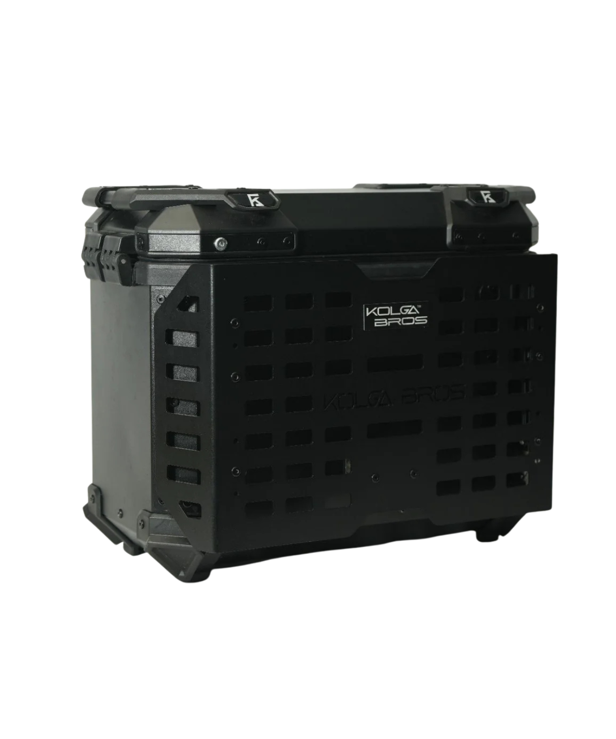 Kolga Bros Camper 38L Moto Alluminium Panniers - Black