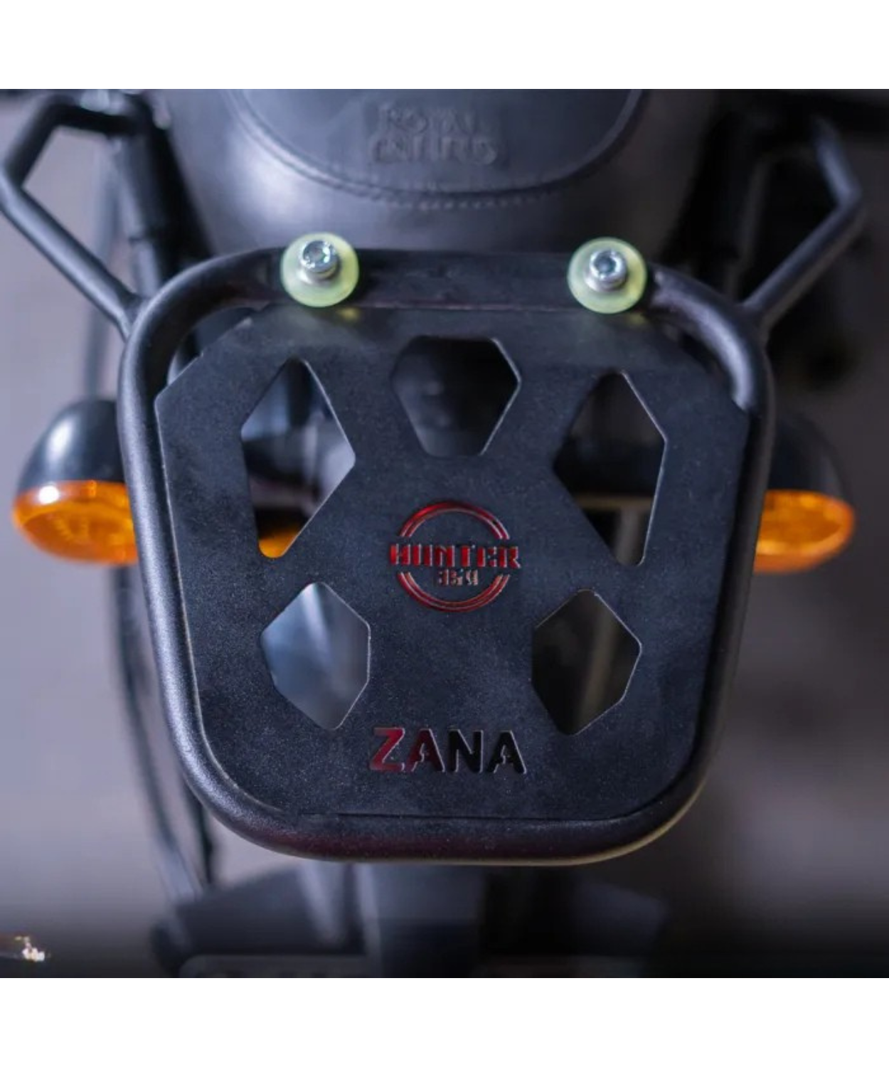 Zana Top Rack With Plate W-1 MS Compatible With Pillion Backrest for Royal Enfield Hunter 350 - ZI-8268