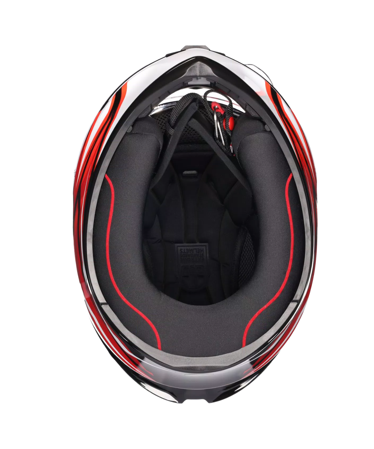 AGV K1 S Lion 035 Helmet - Gloss Black Red White