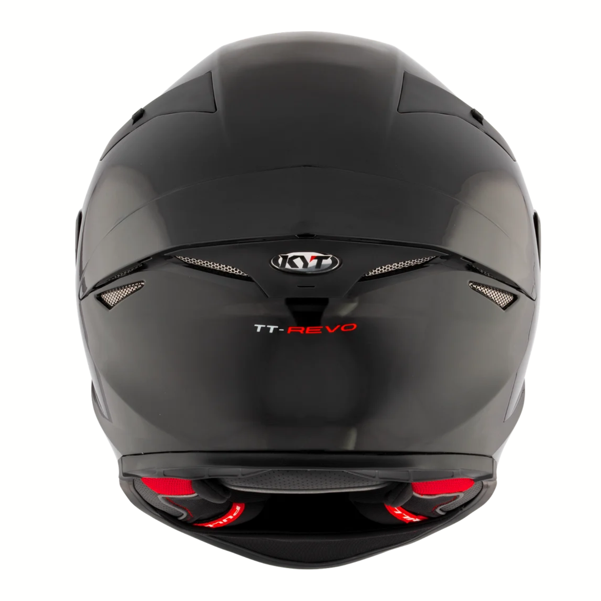 KYT TT-Revo Plain Helmet - Gloss Black