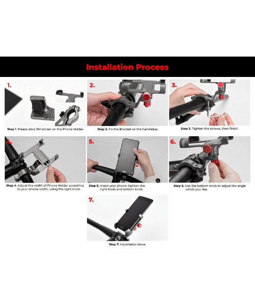 Yellowfin Claw-Grip Mobile Phone Holder Mount without Charger - Max Black