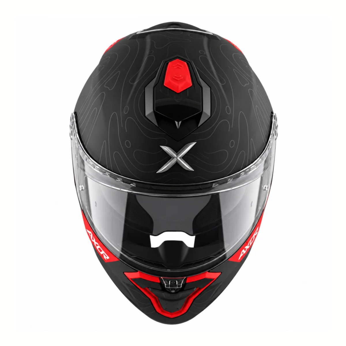Axor Brutale Airwaves Dual Spoiler Helmet - Matt Black Red