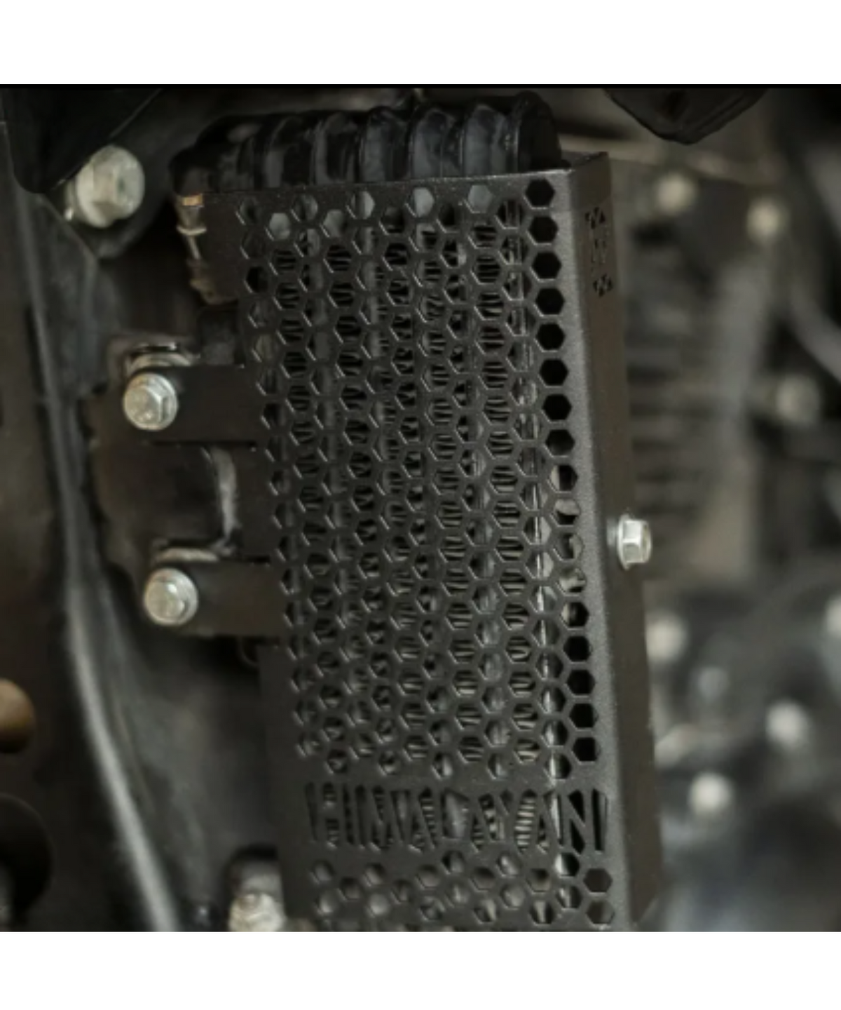 Zana Royal Enfield Himalayan BS3/4/6 / Scram 411 Radiator Guard Honeycomb Aluminium (Half) - Black - ZI-8205 - Zana