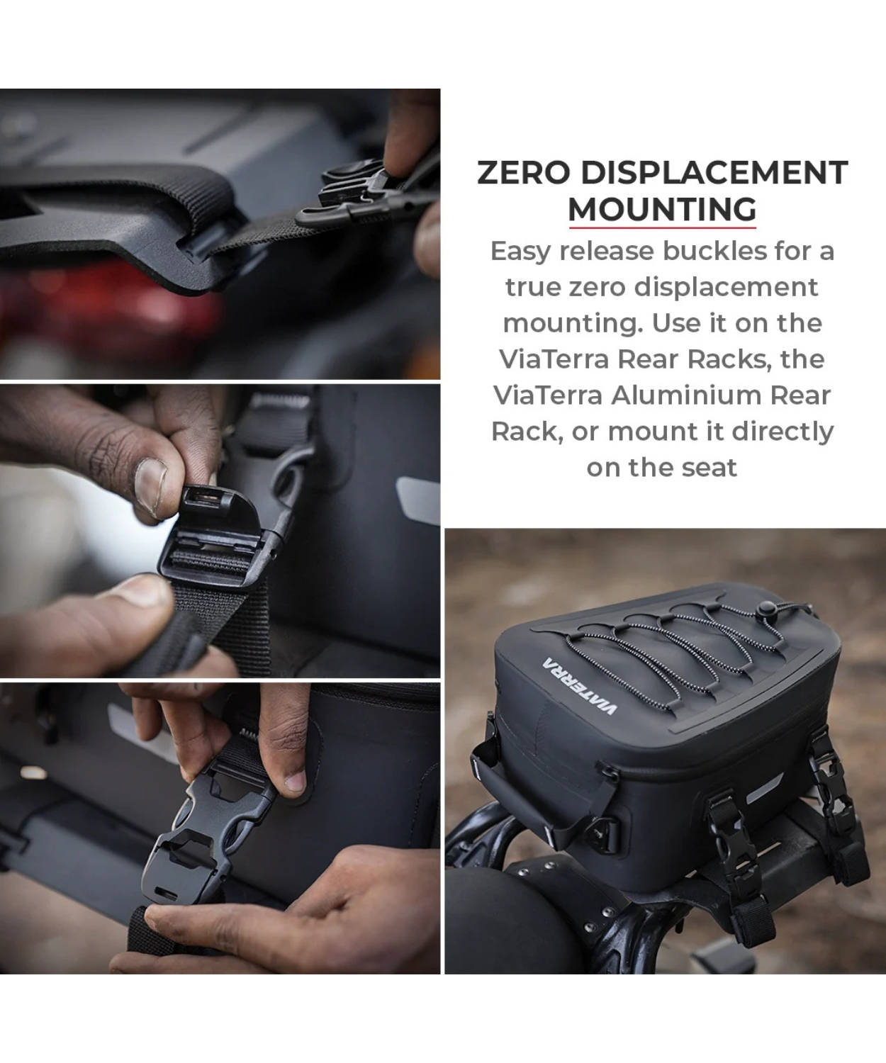 Viaterran 100% Waterproof 6L Tail/Seat Bag - Universal