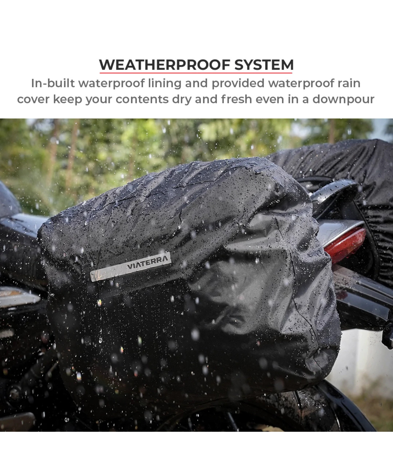Viaterra DownTown Saddlebags for Triumph Speed 400