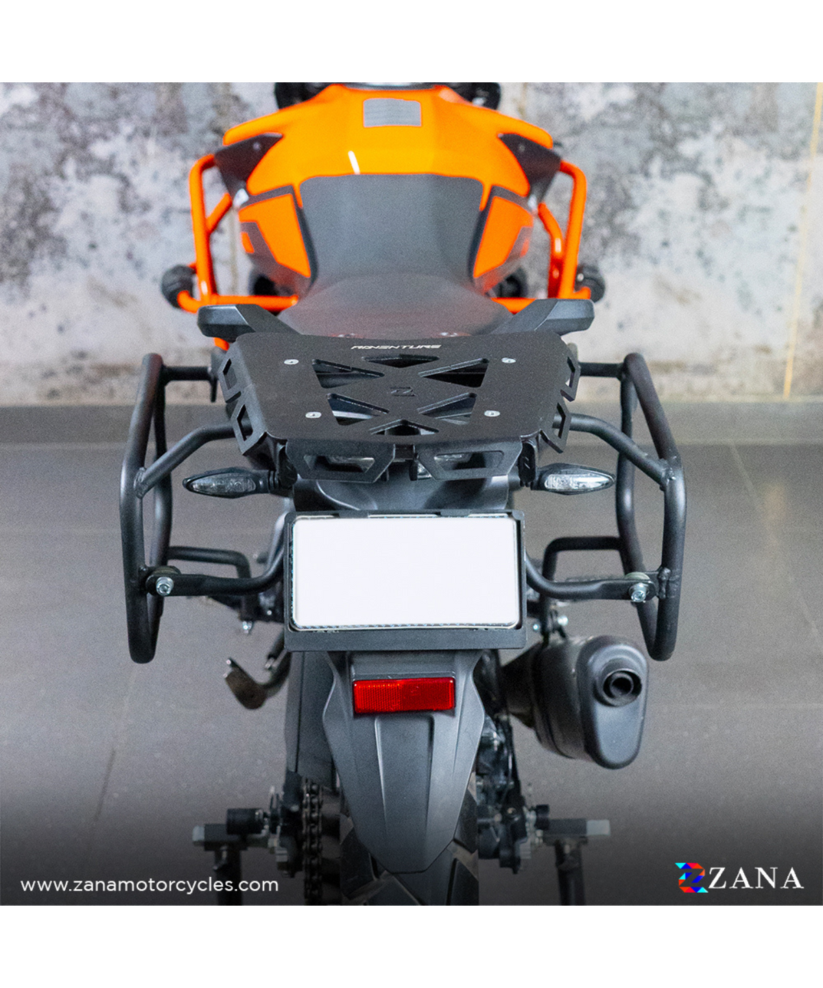 Zana KTM ADV 250/ 390/ 390 X (2025) Top Rack with Aluminium Plate - ZI-8454 - Zana