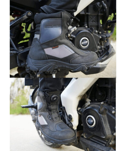 Solace Sparknit Moto Riding Boot - Black