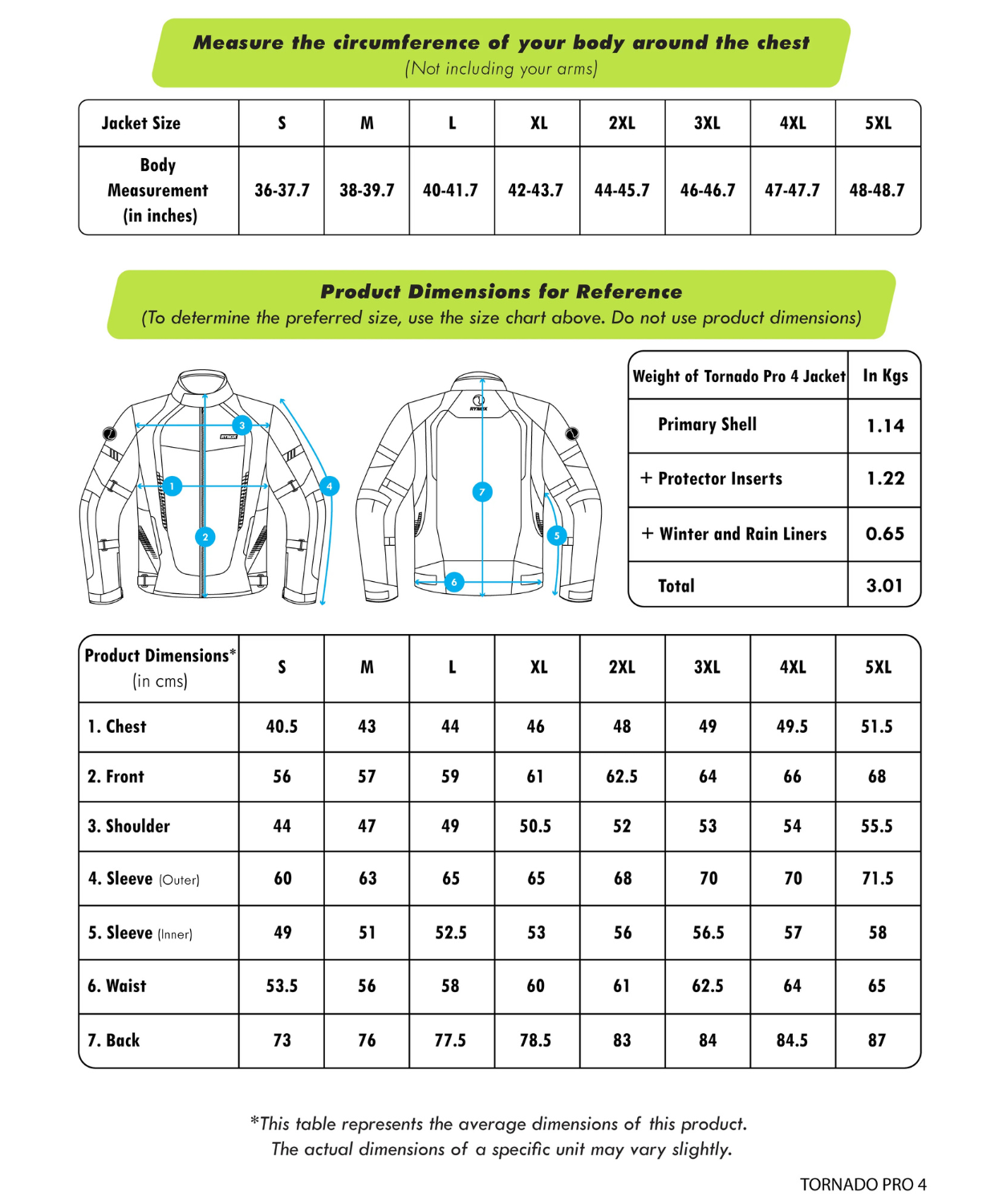 Rynox Tornado Pro 4 CE Certified Class A Riding Jacket - Black White
