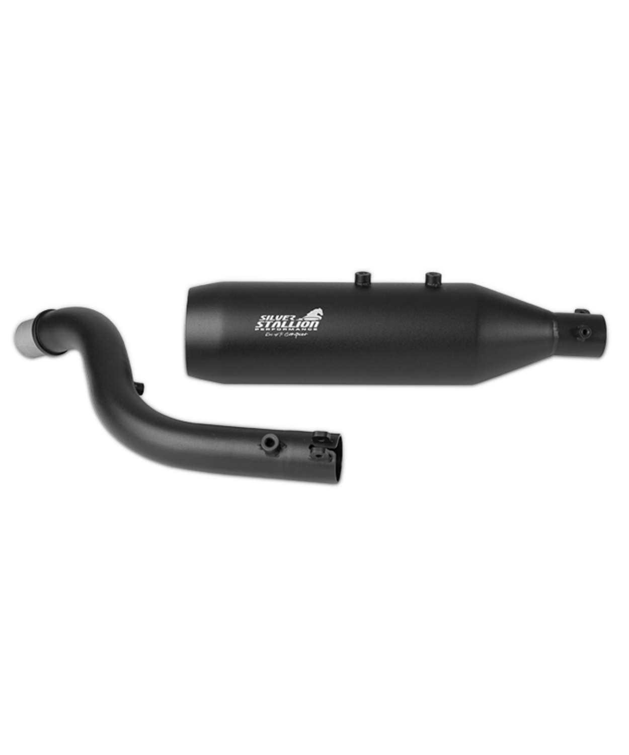 Silver Stallion RE Himalayan 450 / Guerrilla Cross Country Performance Exhaust Systems - Black Matt