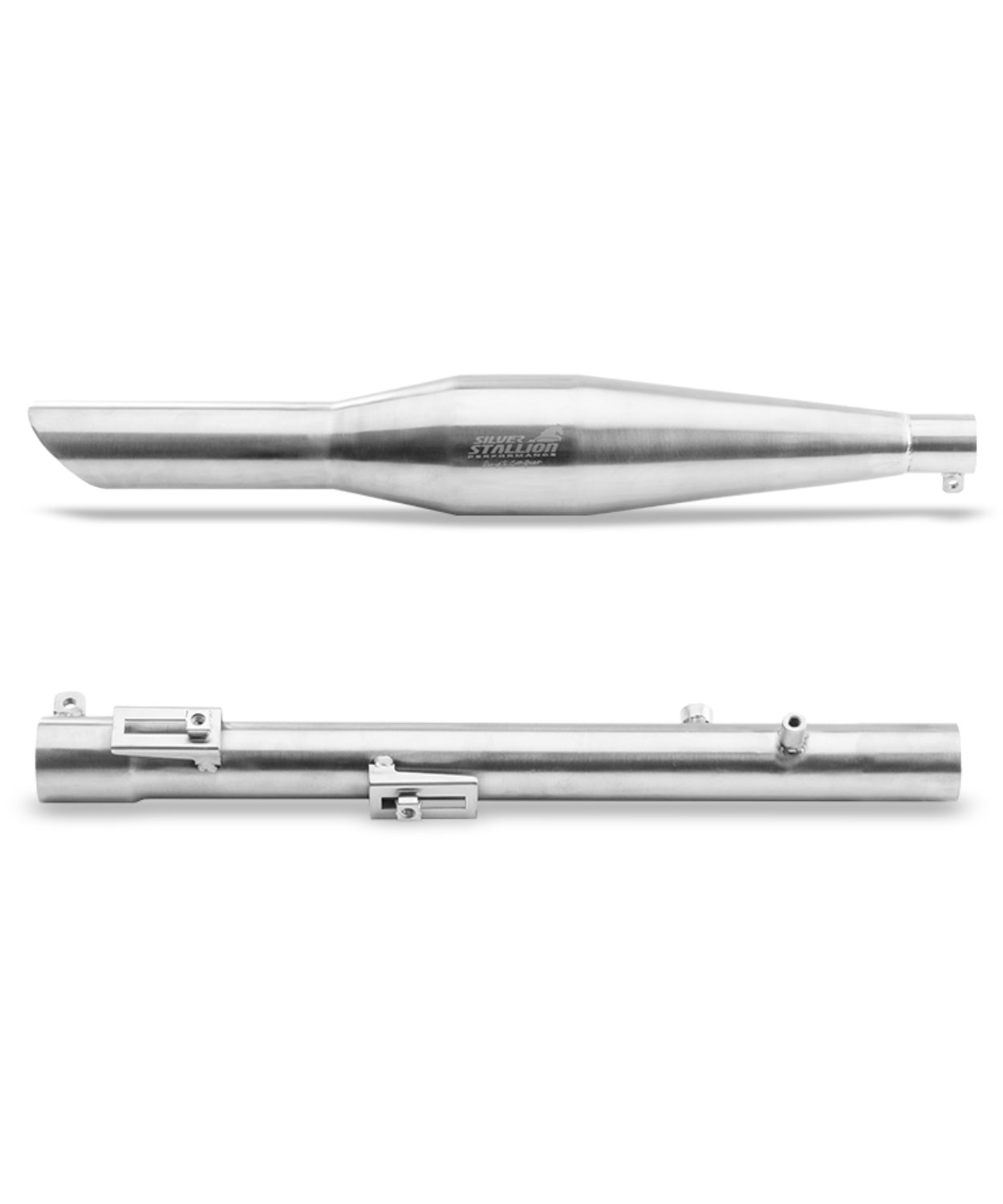 Silver Stallion RE Classic / Thunder Bird Sturdy Performance Exhaust Systems - Matt Brushed Finishes