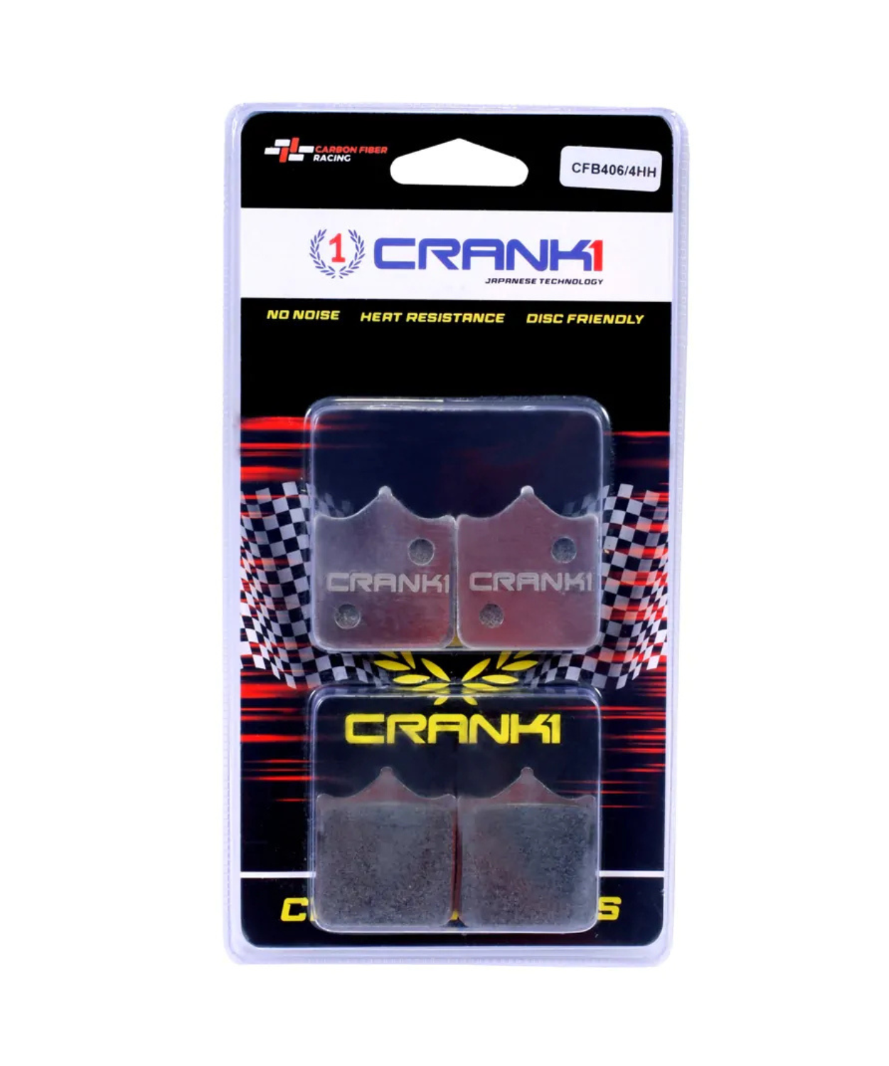 Crank1 Carbon Brake Pads for Triumph Street Twin 900 (2019-2022)