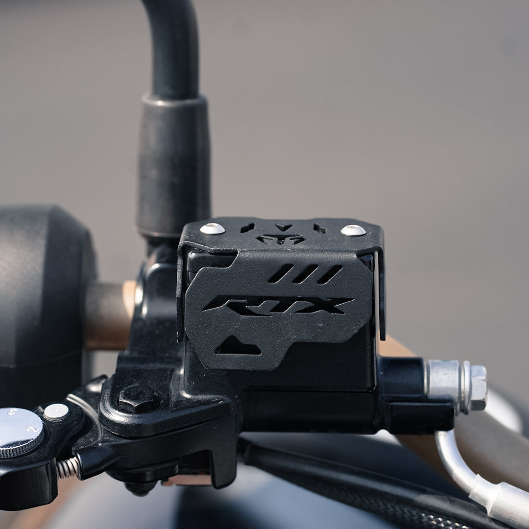 Moto Torque TVS Apache RTX 300 Front Brake Master Cylinder Guard (MS) - Black, alternate view