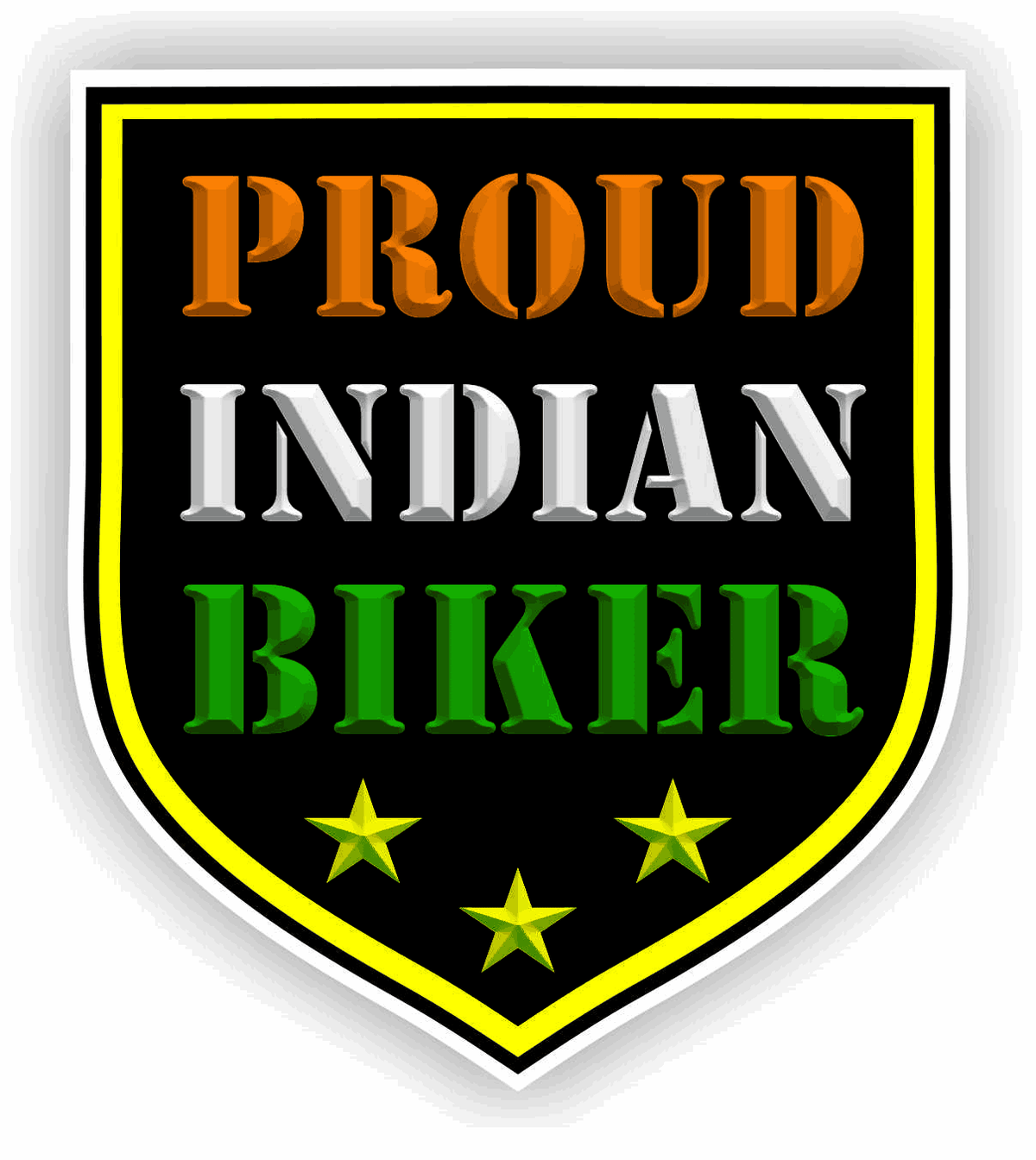 Proud Indian Biker Sticker