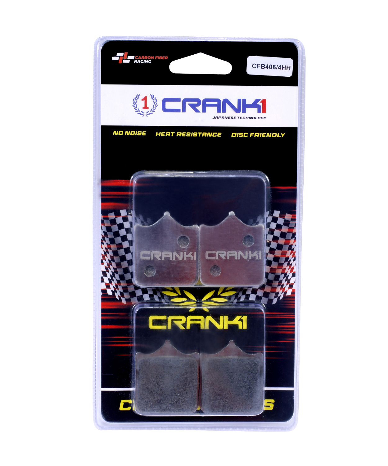 Crank1 Carbon Brake Pads - CFB406/4HH