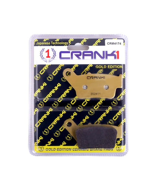 Crank1 Ceramic Brake Pads for Bajaj Pulsar NS 150 Twin Disc Single Channel ABS (2021-2025)