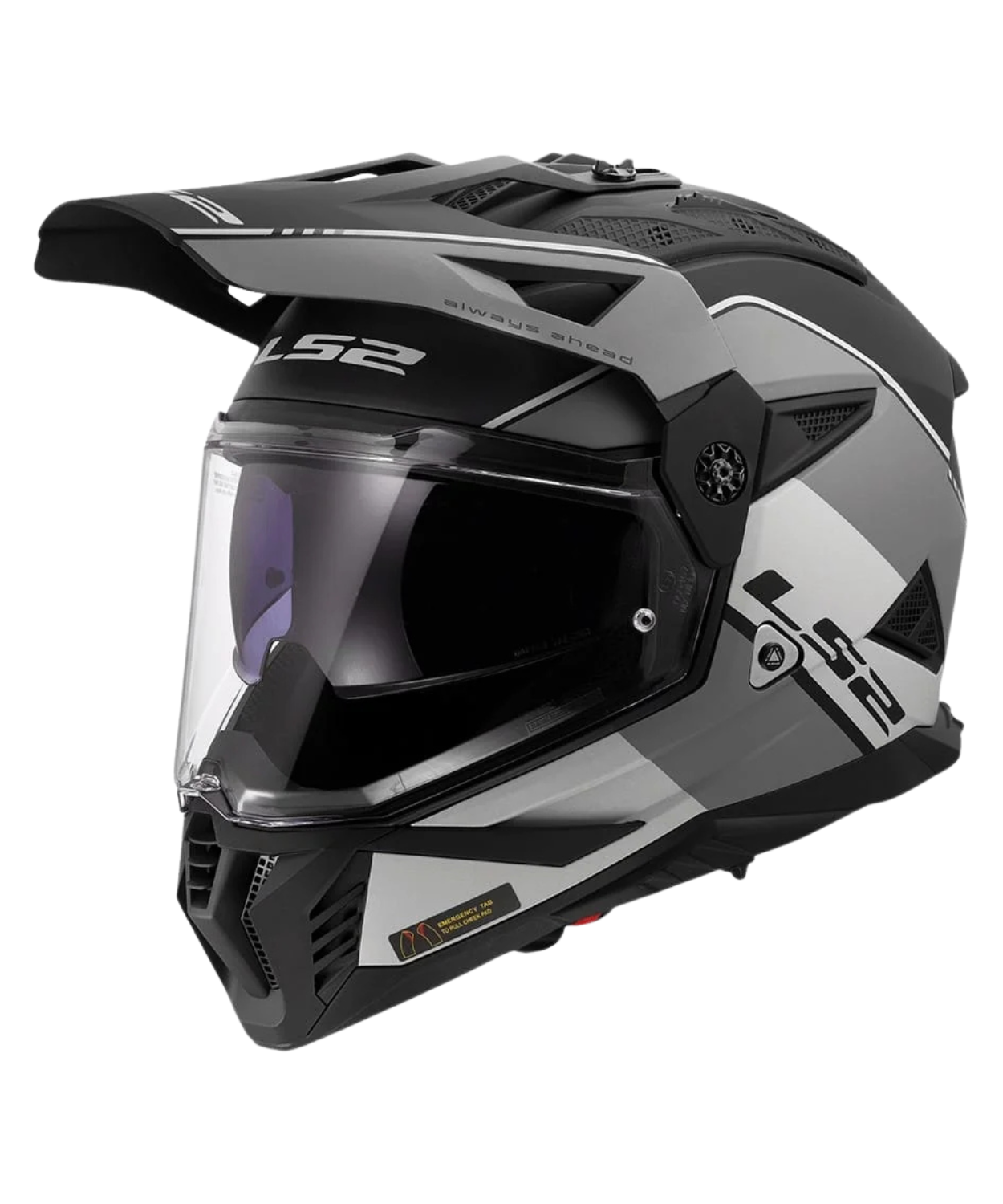 Buy LS2 MX436 Pioneer II Rally Helmet Matt Grey Black