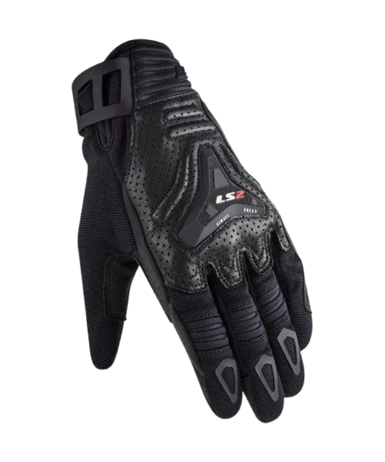 LS2 All Terrian Man Riding Gloves - Black