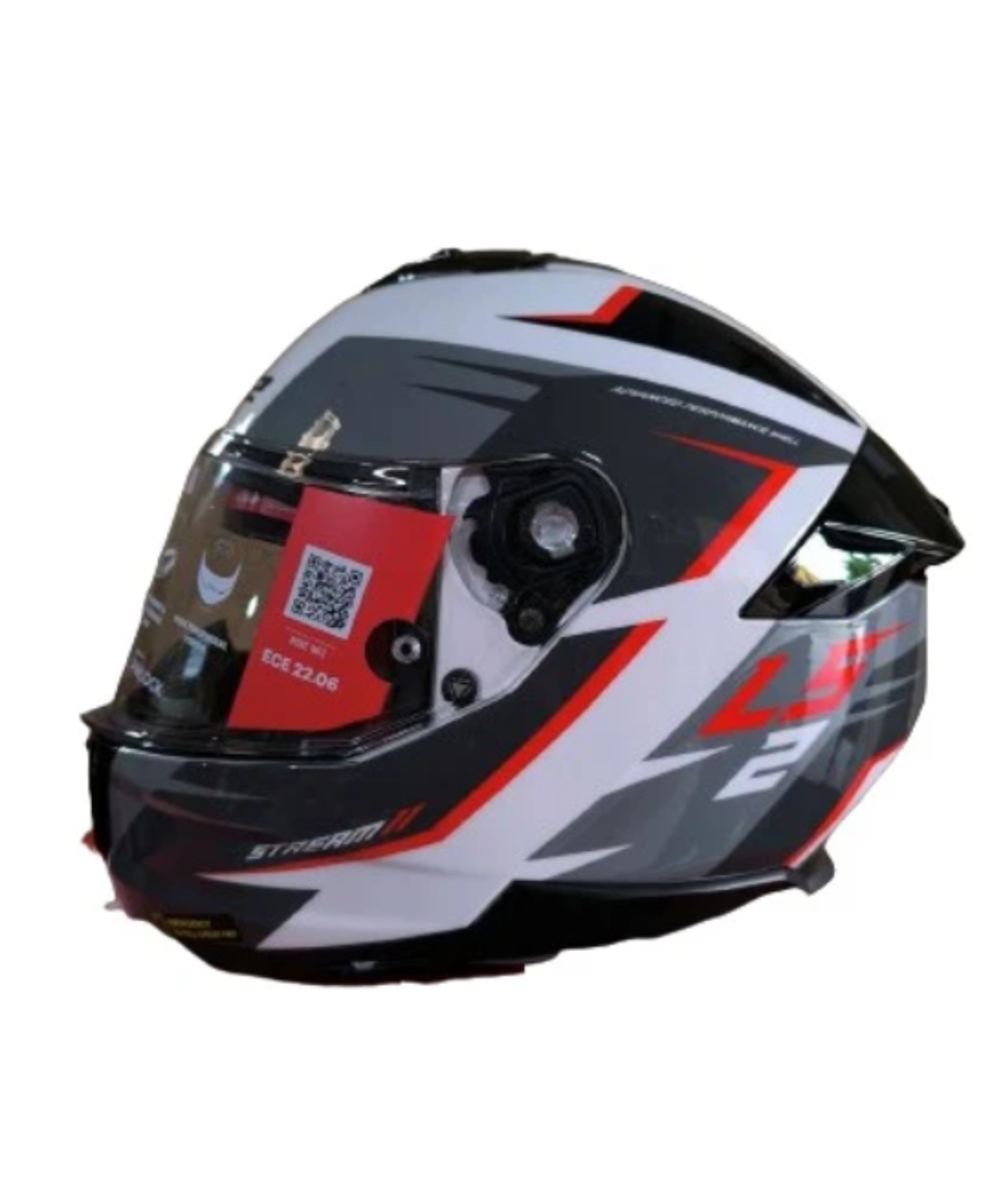 LS2 FF320 Stream II Meteor Full Face Helmet - Gloss Black White Red