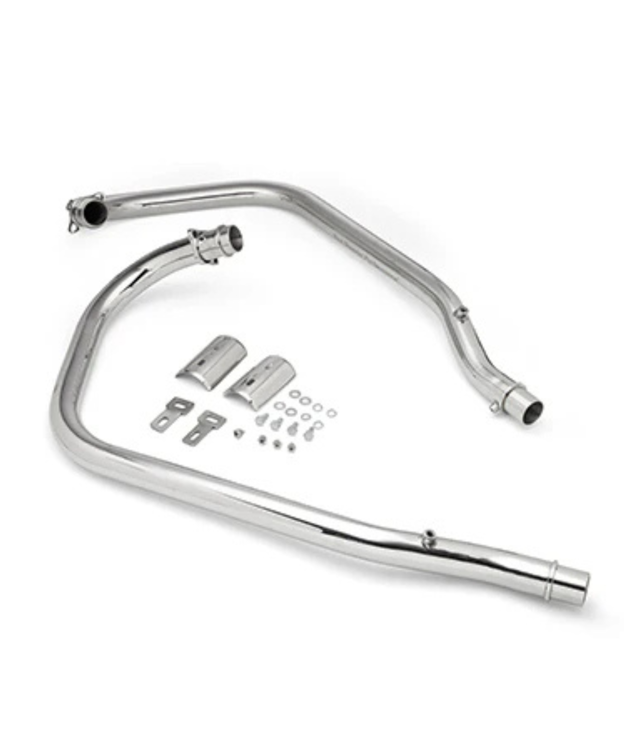 Red Rooster Performance Header Pipe for Super Meteor 650 - Silver HP Polish