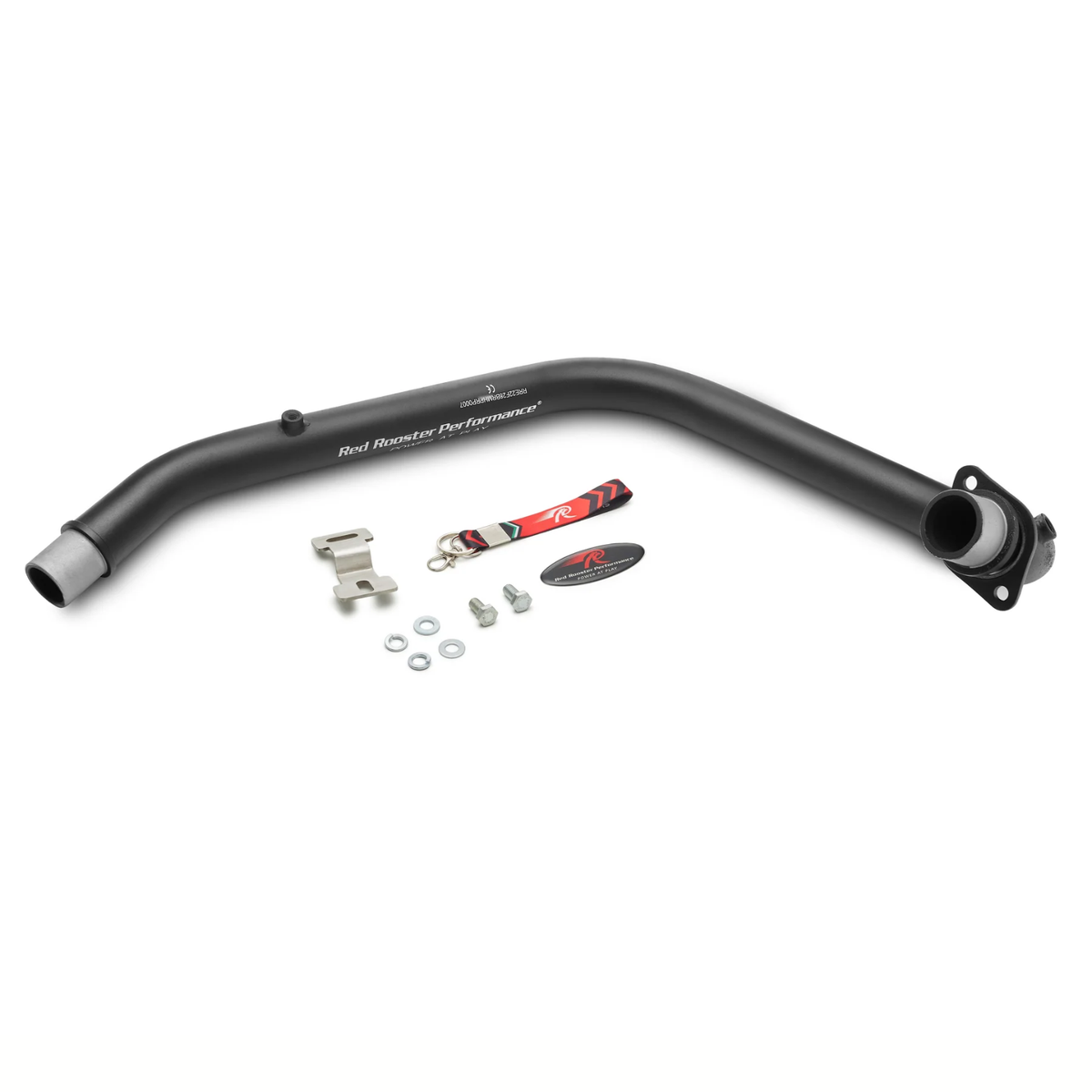 Red Rooster Performance Royal Enfield Hunter 350 Header Pipe - Black Matte