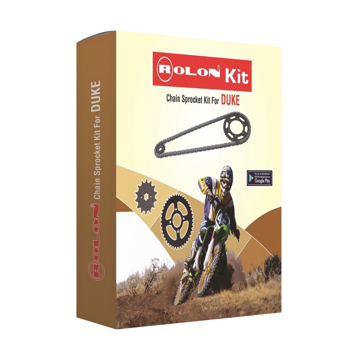 Rolon Yezdi Roadster / Adventure Chain Sprocket Kit - KIT HNXR 401NF - Rolon