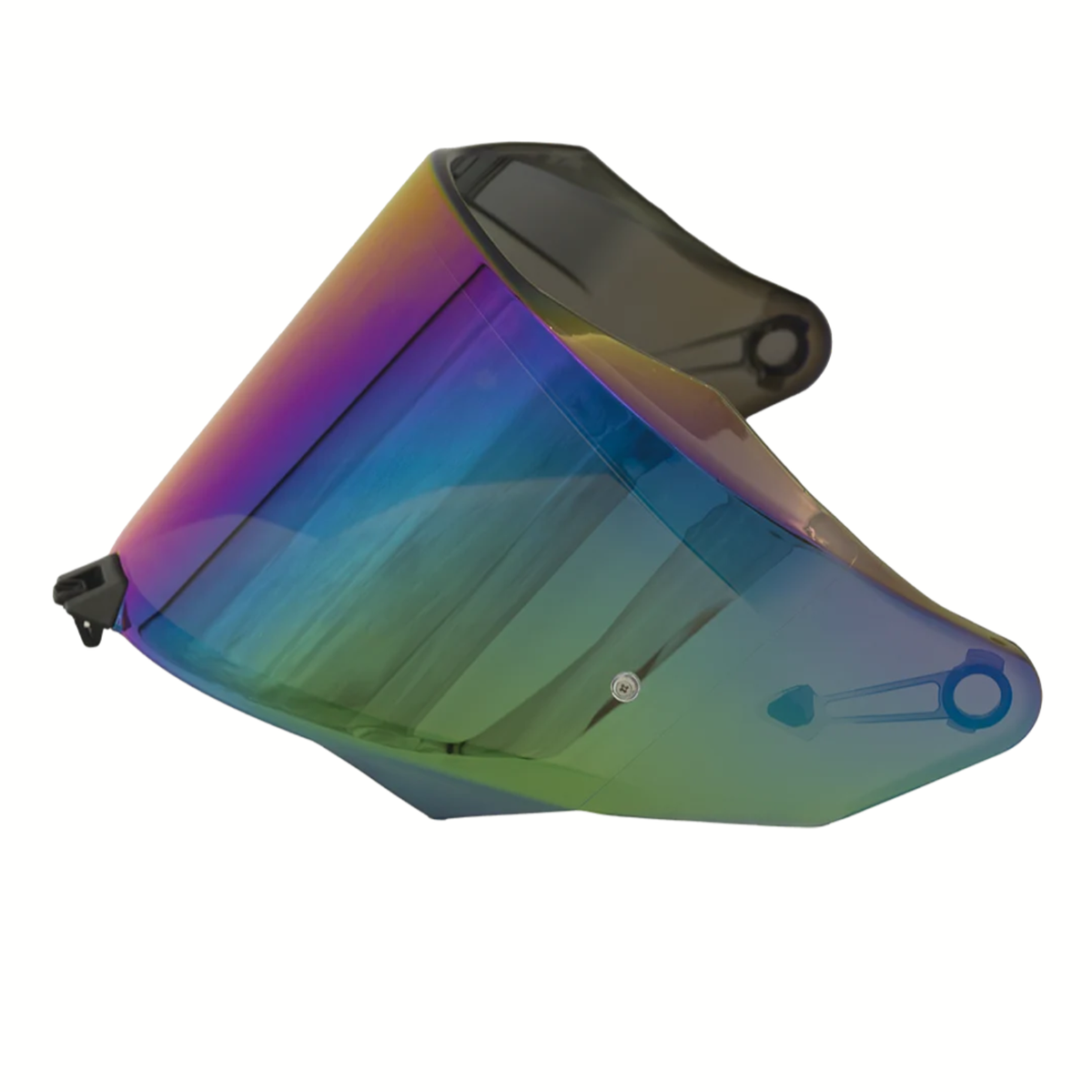 KYT Spare Visor for R2R Pro Helmets - Iridium Rainbow