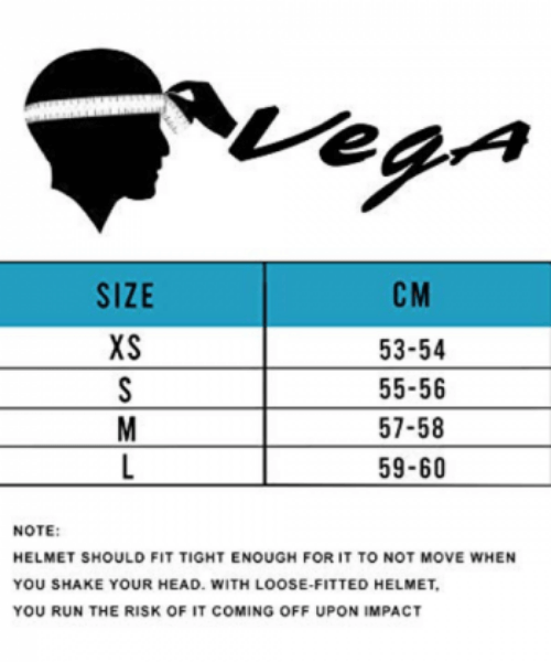 Vega Bolt Bunny Dull Black Orange Helmet